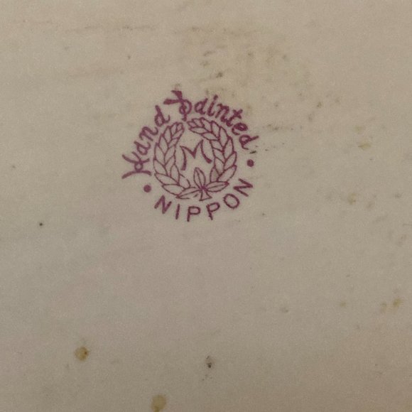 Vintage Nippon Hand Painted Tray With Handles - Picture 7 of 8